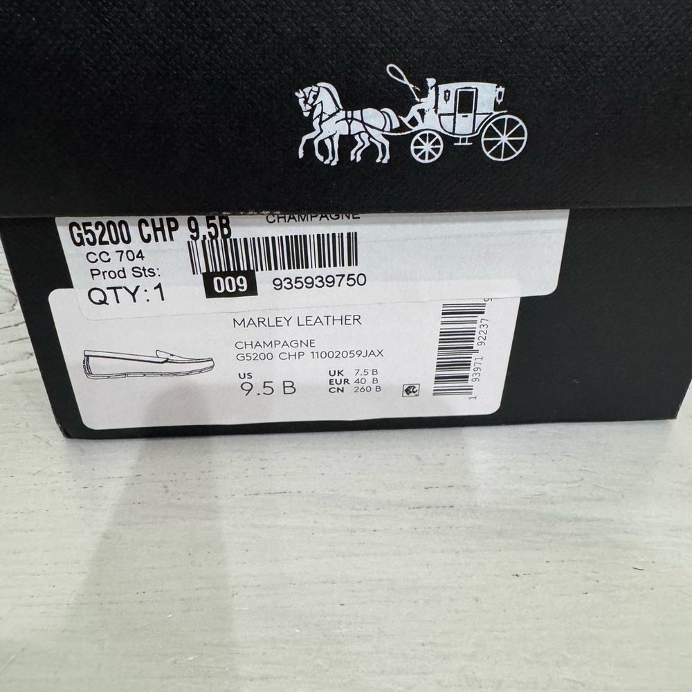 Coach Marley leather loafers size 9.5